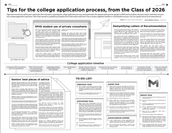 Tips for the college application process, from the Class of 2026 seniors